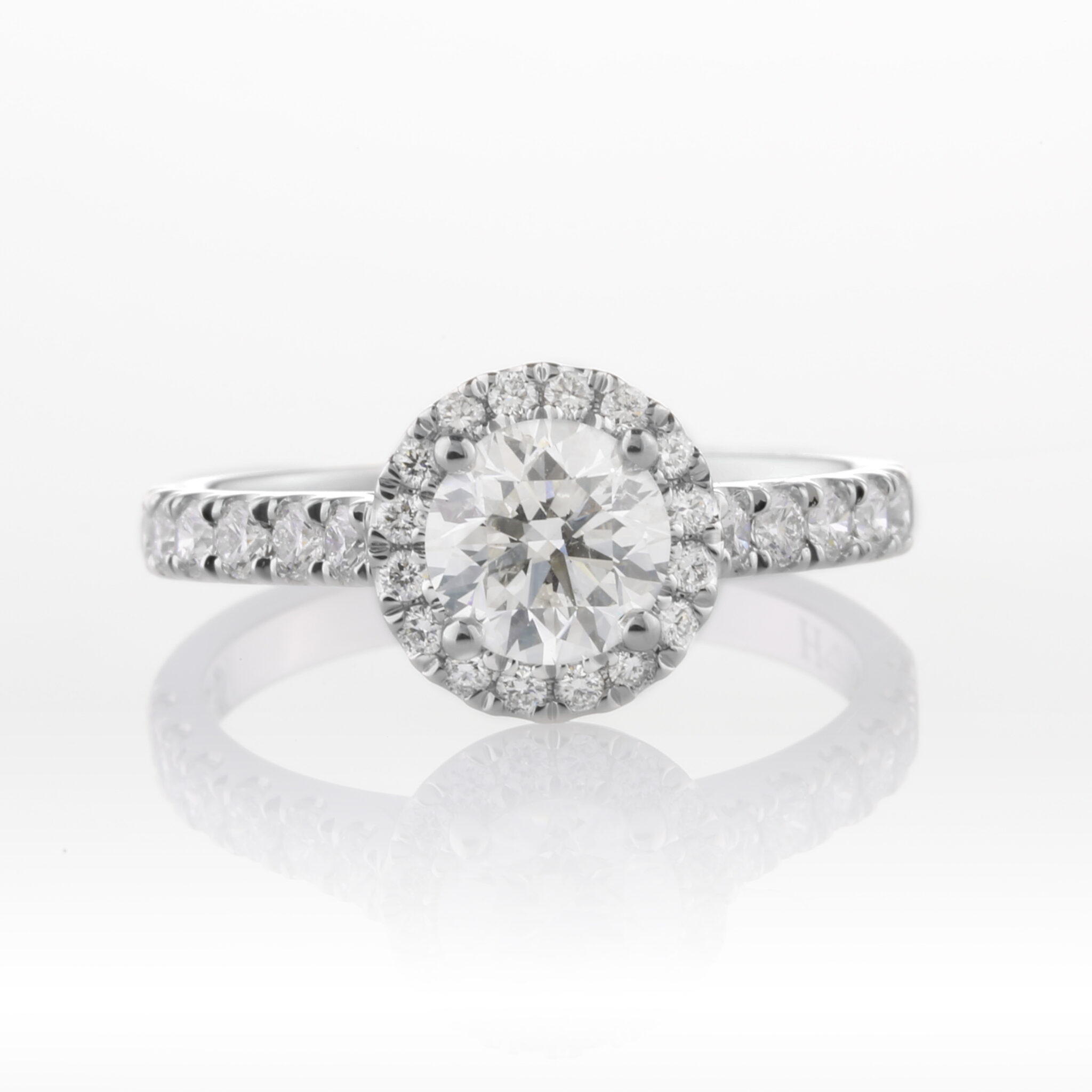 Halo Cluster Engagement Ring - Holdsworth Bros