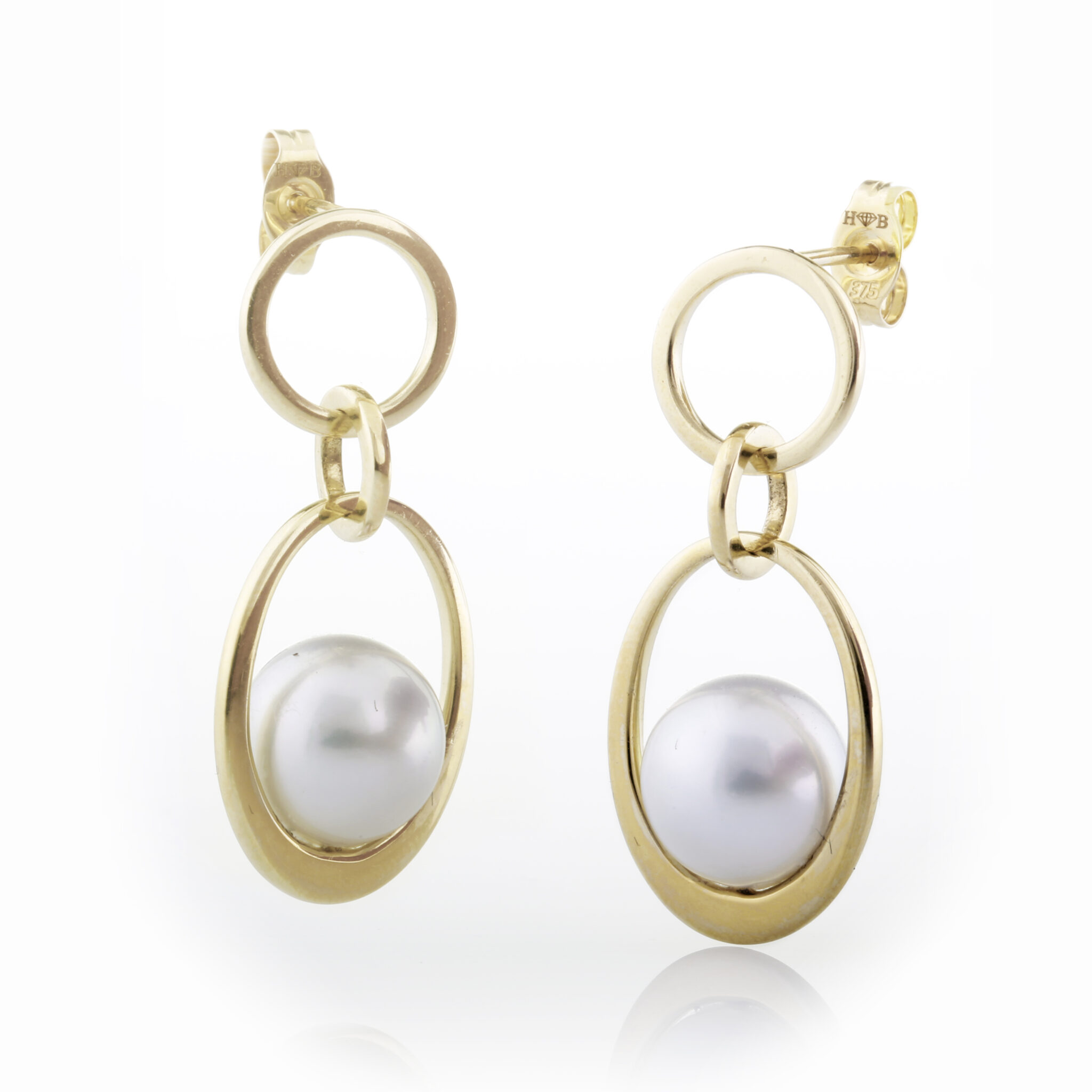 SSP frame drop earrings - Holdsworth Bros