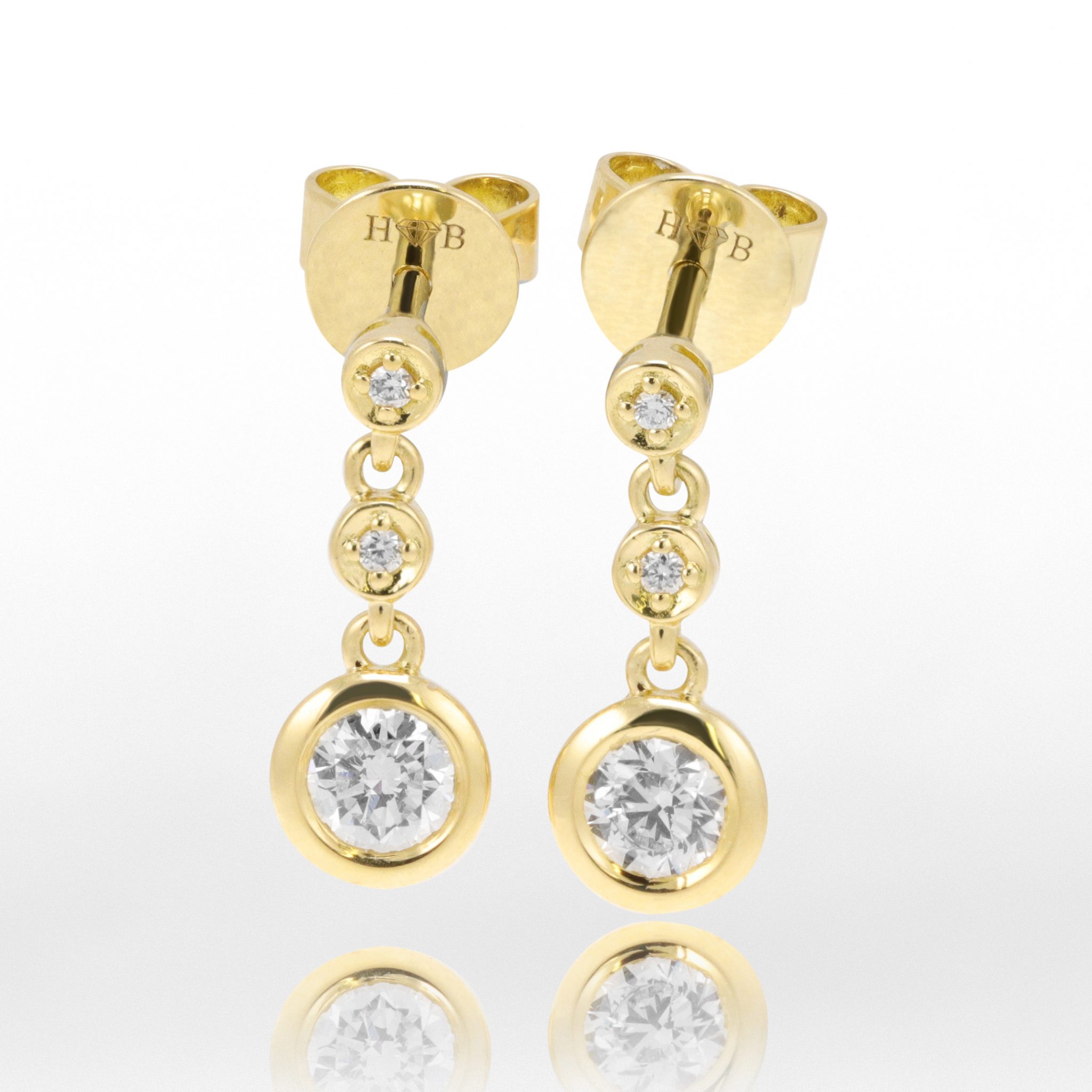 Diamond Drop Earrings - Holdsworth Bros