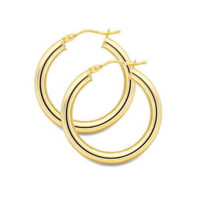 18ct Classic Hoop Earrings