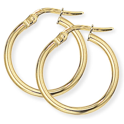 18ct Classic Hoop Earrings