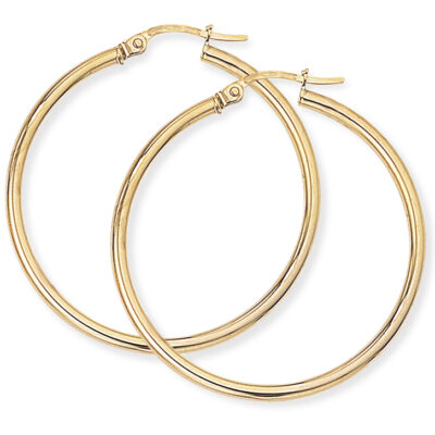 18ct Classic Hoop Earrings