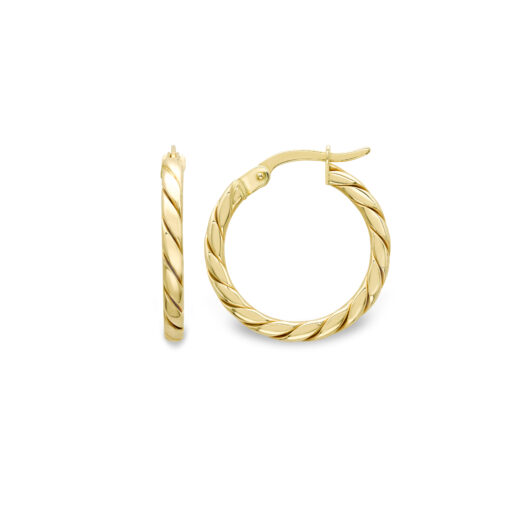 Yellow Gold Hoop Earrings